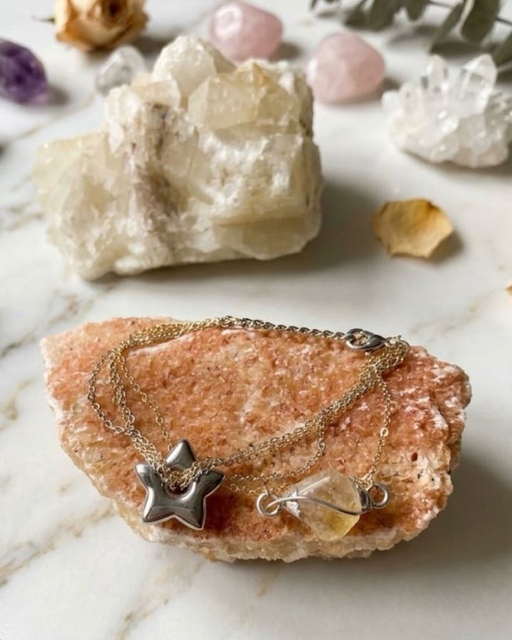 Bracciale in quarzo citrino